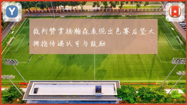 裁判赞赏杨瀚森表现出色赛后竖大拇指传递认可与鼓励